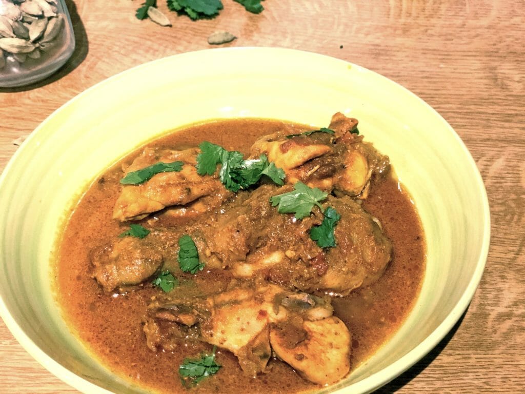 Homemade Indian chicken curry 