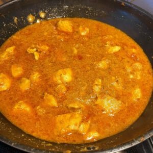 Homemade chicken curry