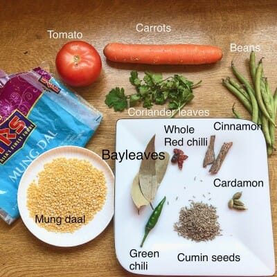 Moong-daal- recipe Ingredients