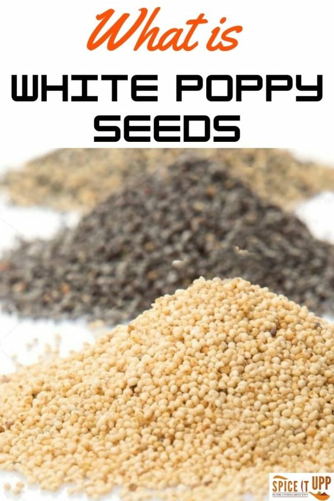 White poppy seeds benefits pinterest image