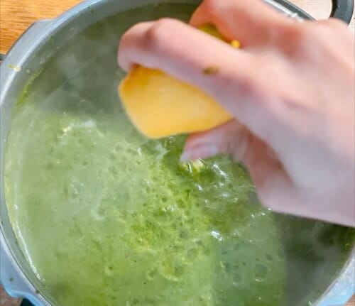 Squeeze lemon juice 